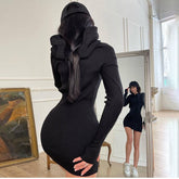 Robe pull en tricot à manches longues Ginny